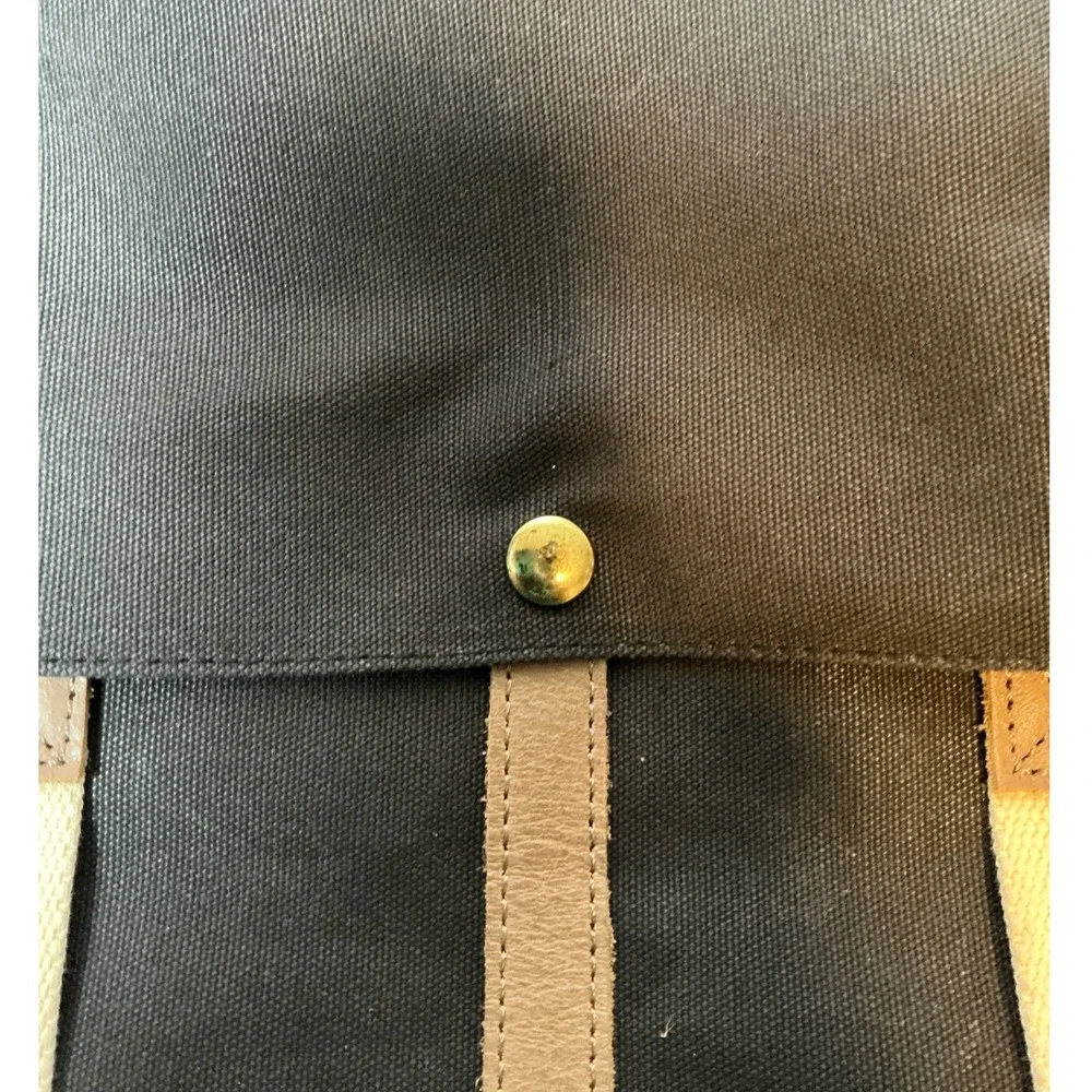 Esperos Baldwin Porter Messenger Bag Black Canvas Laptop Briefcase Austin Texas